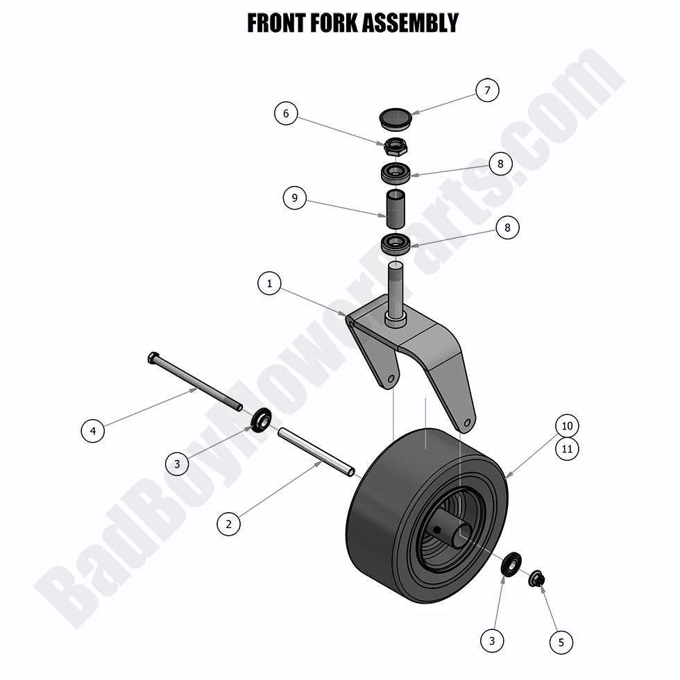 2018 Compact Outlaw - Front Fork Assembly